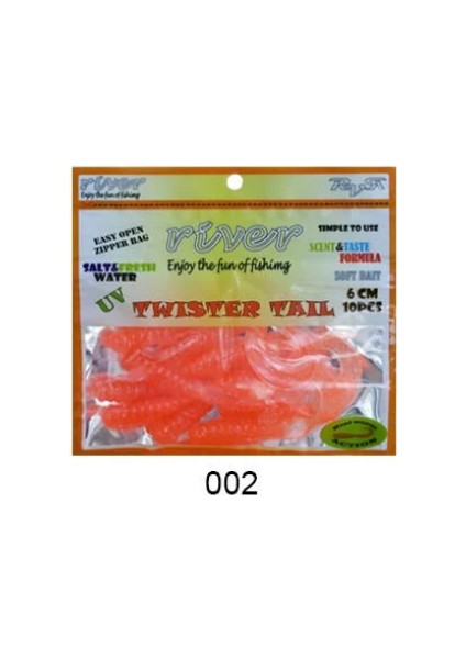 Twister Tail 6 cm 10PCS Silikon Yem
