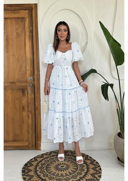 Fırfırlı Kollu Boho A Kesim Elbise indirimleri