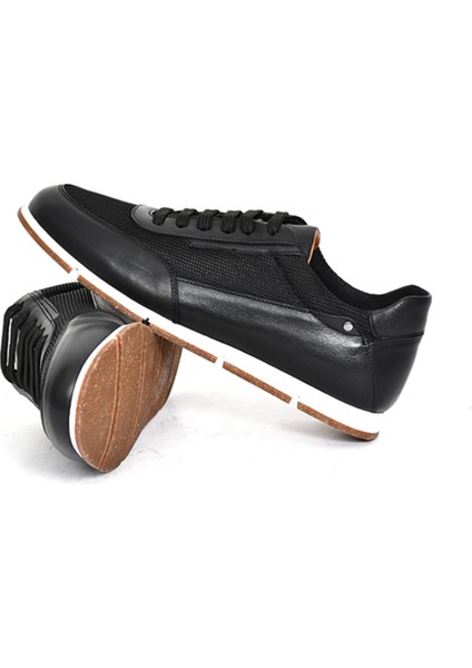 Hakiki Deri/tekstil Siyah Erkek Sneaker Ayakkabı - 241336 modelleri