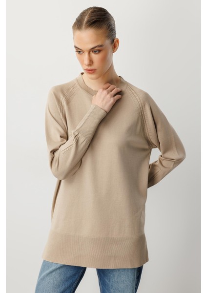 Reglan Kol Basic Triko Tunik-Taş fiyatları