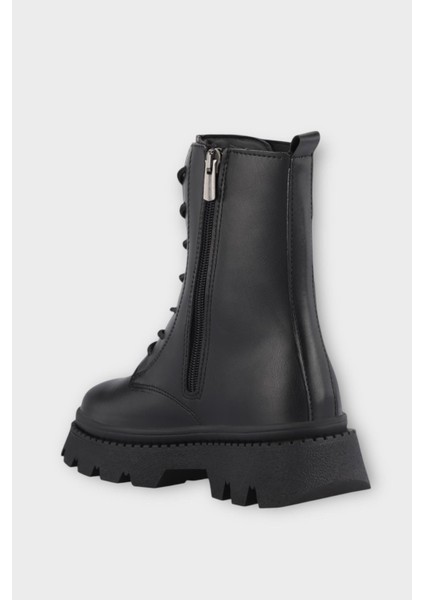 Soğuk ve Suya Dayanıklı Termal Taban Kız Çocuk Bot Siyah fırsatları