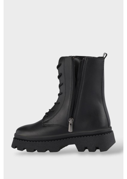 Soğuk ve Suya Dayanıklı Termal Taban Kız Çocuk Bot Siyah indirimleri