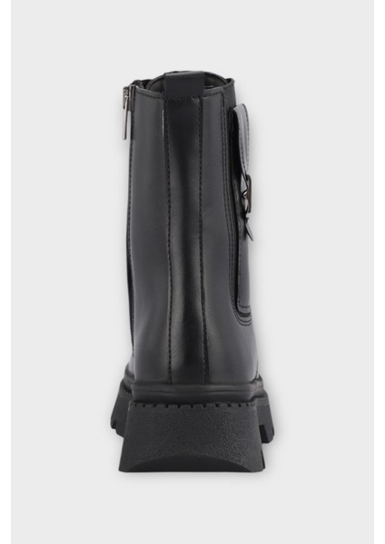 Soğuk ve Suya Dayanıklı Termal Taban Kız Çocuk Bot Siyah