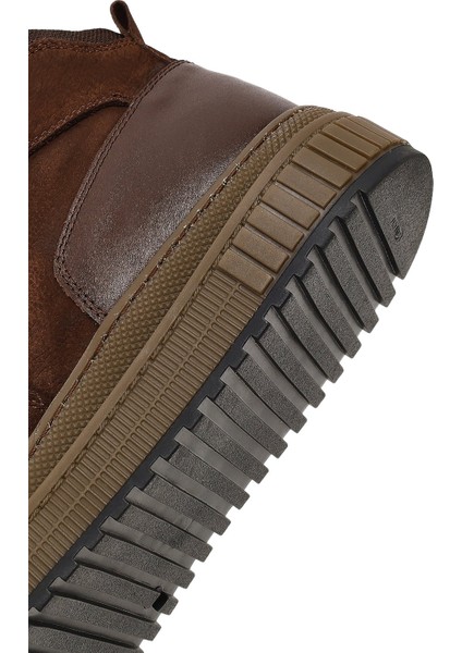 Erkek Kahverengi Bağcıklı Nubuk Deri Spor Bot 25WFD8300V3