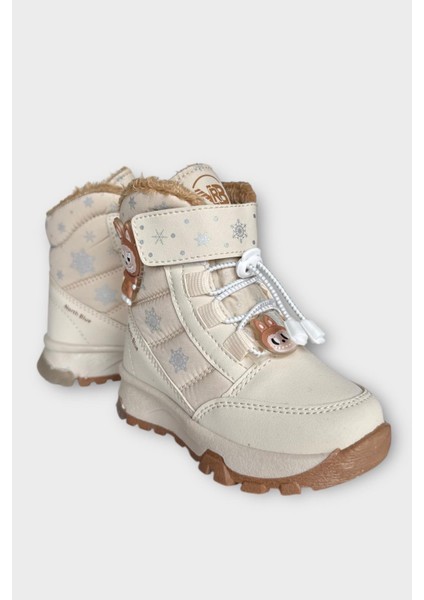 Içi Kürklü Suya Dayanıklı Soğuk Geçirmez Bebe Çocuk Bot Bej fiyatları