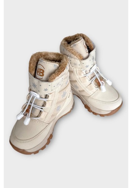 Içi Kürklü Suya Dayanıklı Soğuk Geçirmez Bebe Çocuk Bot Bej fırsatları