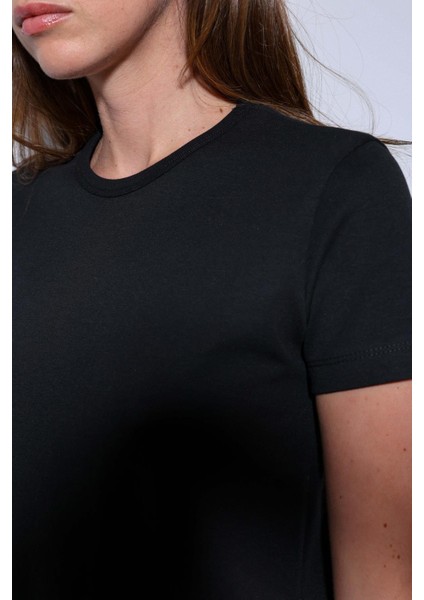 Siyah Basic Kadın T-Shirt indirimleri