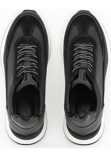Hakiki Deri Siyah Spor Erkek Ayakkabı Eva Taban - 2695 indirimleri