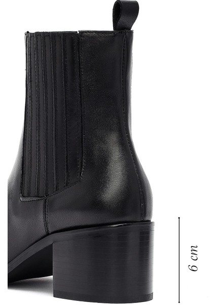 Kadın Siyah Fermuarlı İnce Topuklu Bot 25WFE402114 fiyatları