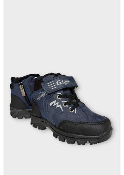 Cırtlı Fermuarlı Içi Yünlü Soğuk Geçirmez Outdoor Günlük Çocuk Bot Lacivert fiyatları