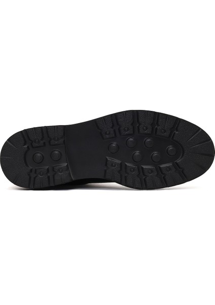 Erkek Siyah Bağcıklı Deri Chelsea Bot 25WFD722418 indirimleri