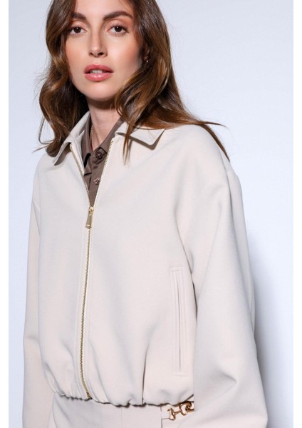 Taş Fermuarlı Bomber Kadın Ceket fırsatları