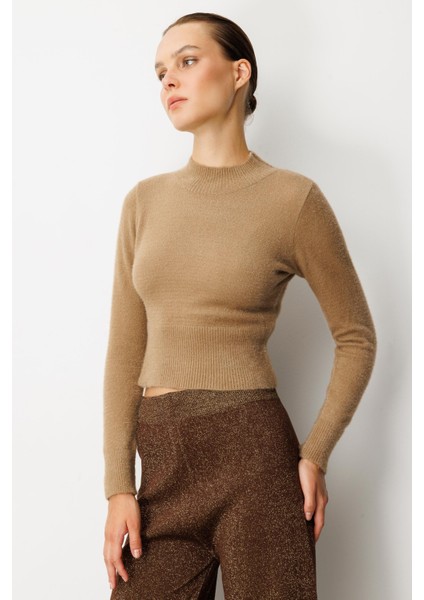 Yarım Balıkçı Kısa Triko Kazak-VİZON modelleri