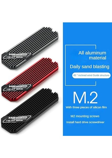 Ultradünner M.2 SSD Soğutucu Gövde M2 2280 Solid State Sabit Disk Alüminyum Soğutucu Soğutucu Soğutma Isıtma Pedi fiyatları