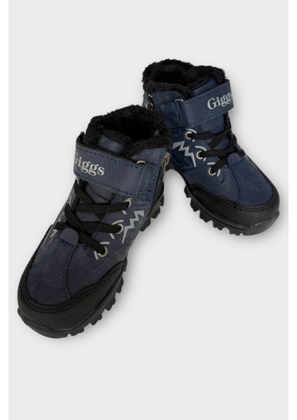 Cırtlı Fermuarlı Içi Yünlü Soğuk Geçirmez Outdoor Günlük Çocuk Bot Lacivert fırsatları