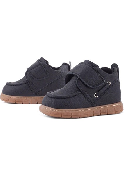 Hakiki Deri Siyah Cırt Cırtlı Bebek Bot indirimleri