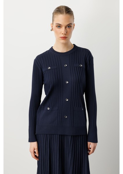 Ribana Detaylı Triko Takım-Lacı modelleri