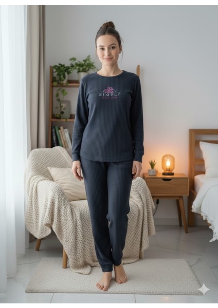 Kadın Uzun Kol Pijama Takımı