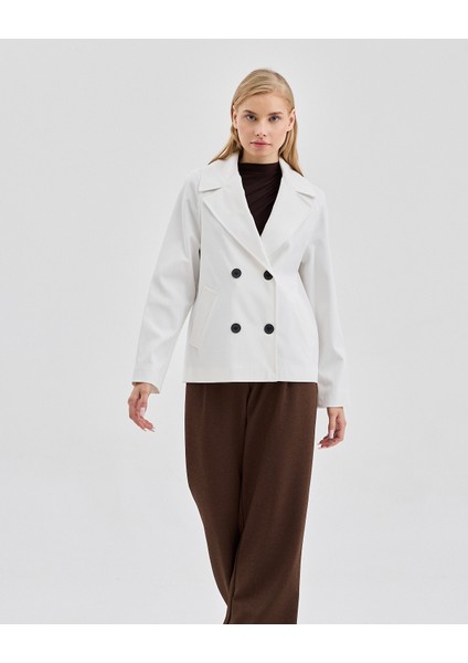 Kadın Kruvaze Kapamalı Reglan Kollu Oversize Ceket fiyatları