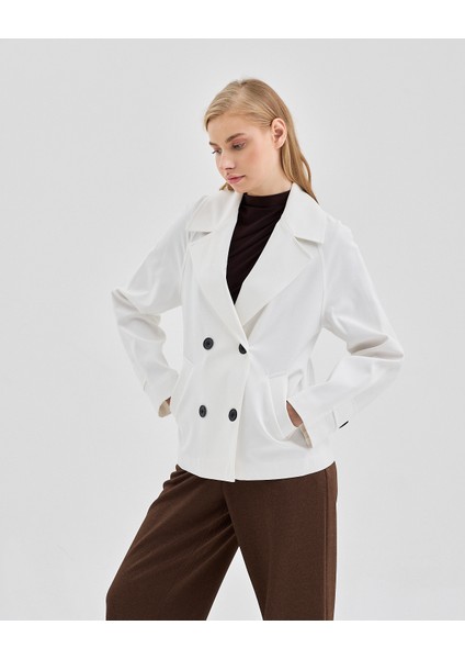 Kadın Kruvaze Kapamalı Reglan Kollu Oversize Ceket modelleri