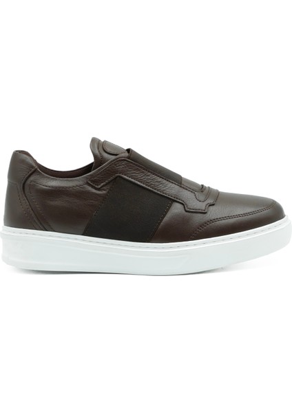 Hakiki Deri Kahverengi Spor Erkek Ayakkabı - Eva Taban - 0250661