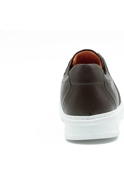 Hakiki Deri Kahverengi Spor Erkek Ayakkabı - Eva Taban - 0250661 modelleri