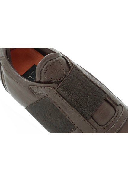 Hakiki Deri Kahverengi Spor Erkek Ayakkabı - Eva Taban - 0250661