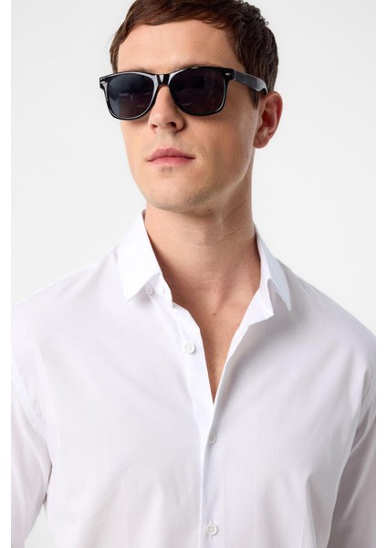 Beyaz Slim Fit Erkek Gömlek indirimleri
