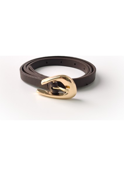 Dalga Desen Tokalı Ince Kemer Acı Kahve fiyatları