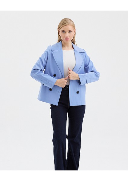 Kadın Kruvaze Kapamalı Reglan Kollu Oversize Ceket modelleri