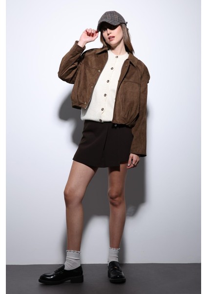 Taba Süet Görünümlü Bomber Kadın Mont fiyatları