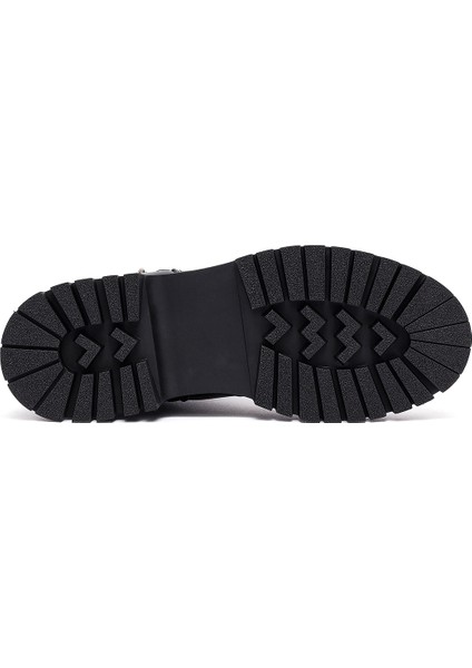 Kadın Siyah Fermuarlı Deri Bot 25WFD413818 indirimleri