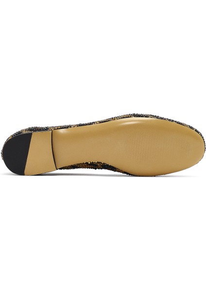 Kadın Leopar Desenli Taşlı Deri Babet 25AFD120914 indirimleri