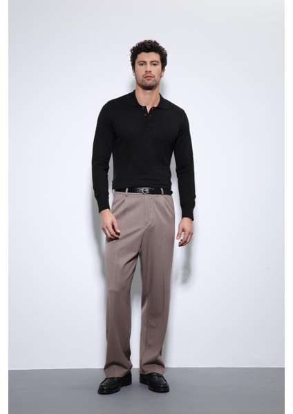 Siyah Yumuşak Dokulu Basic Erkek Kazak