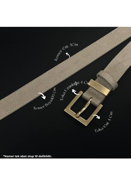 Süet Kare Antik Tokalı Köprülü Kadın Kemeri, Pantolon Kemeri, Ceket Kemeri, Elbise Kemeri modelleri