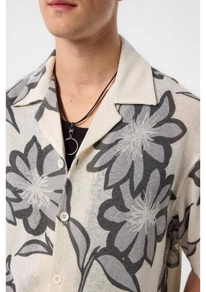 Gri Desenli Erkek Gömlek fırsatları