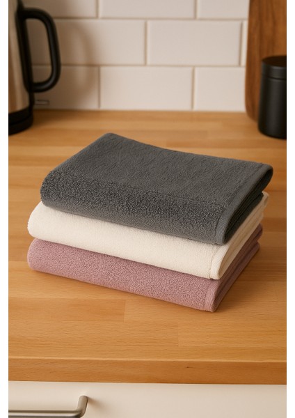 3'lü Premium Microcotton %100 Pamuk 30X50 cm Mutfak Havlu Seti modelleri