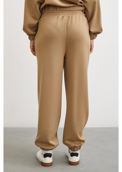 Lastikli Cepli Eşofman Altı Camel fırsatları