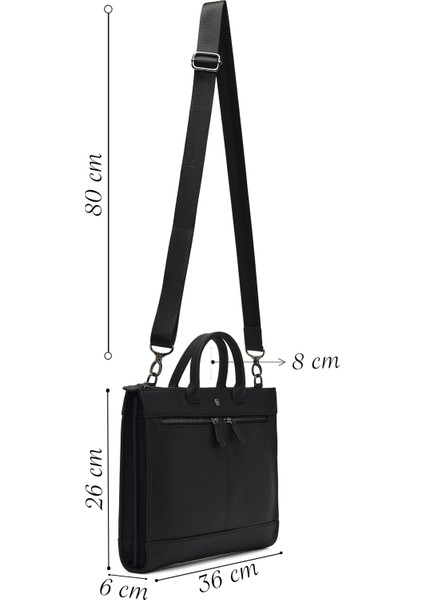 Erkek Siyah Uzun Askılı Deri Evrak Çantası 25WBD3531FT fiyatları
