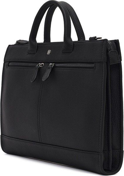 Erkek Siyah Uzun Askılı Deri Evrak Çantası 25WBD3531FT indirimleri