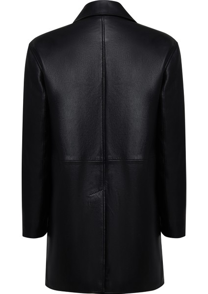 Emma Kadın Siyah Deri Kaban 25WGE56061M modelleri