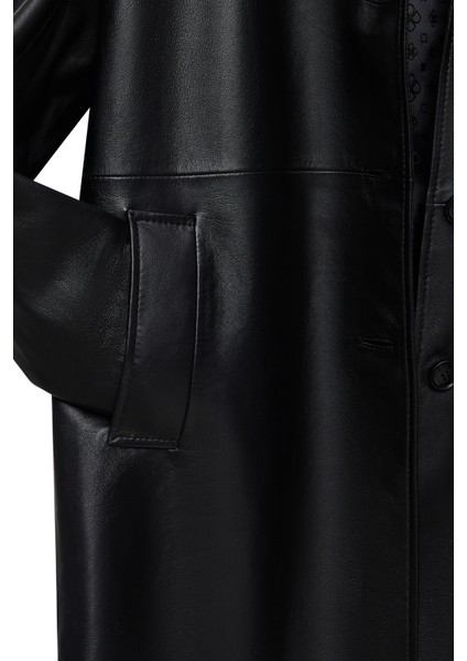 Emma Kadın Siyah Deri Kaban 25WGE56061M indirimleri