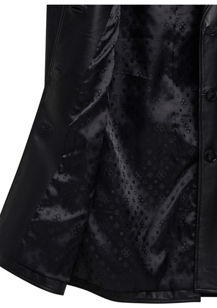 Emma Kadın Siyah Deri Kaban 25WGE56061M