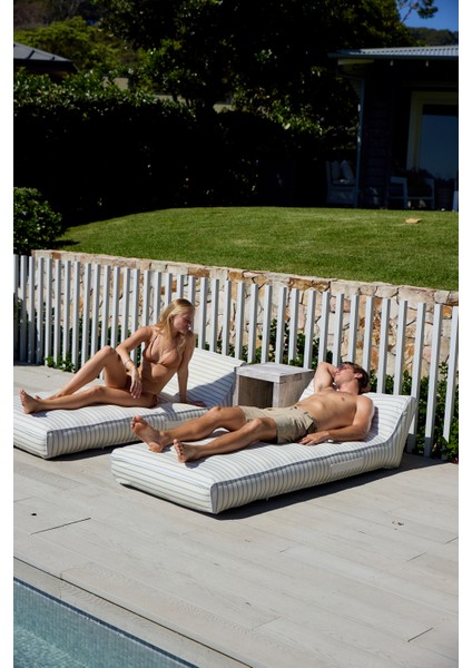La Palma Adaçayı Çizgili Lüks Şezlong