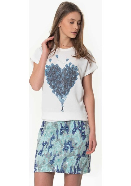 Payetli Desenli Etek Standart Renk Y1625001_089 fırsatları