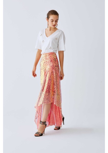 Payetli Mercan Uzun Etek Mercan K2015087_030 fiyatları