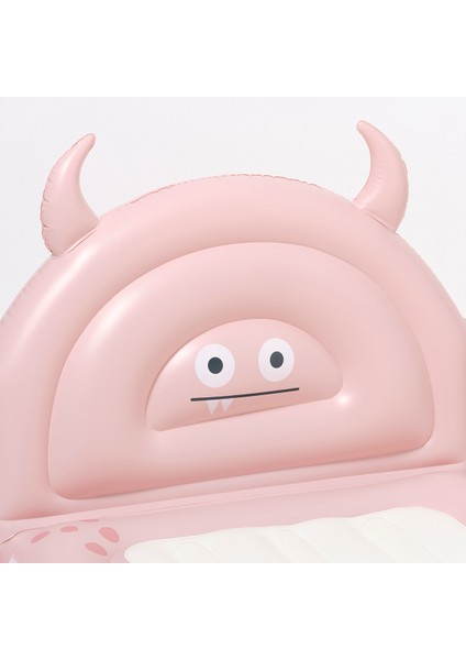 Çocuklar Için Şişme Yatak Monster Pembe