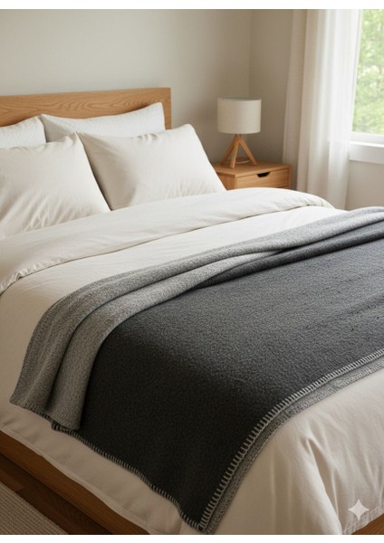 Çift Taraflı Çift Renk Yünlü Akrilik Polar Battaniye - Tv Battaniyesi 180X220 - 2200 Gram (9 Renk )