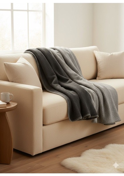 Çift Taraflı Çift Renk Yünlü Akrilik Polar Battaniye - Tv Battaniyesi 180X220 - 2200 Gram (9 Renk ) modelleri