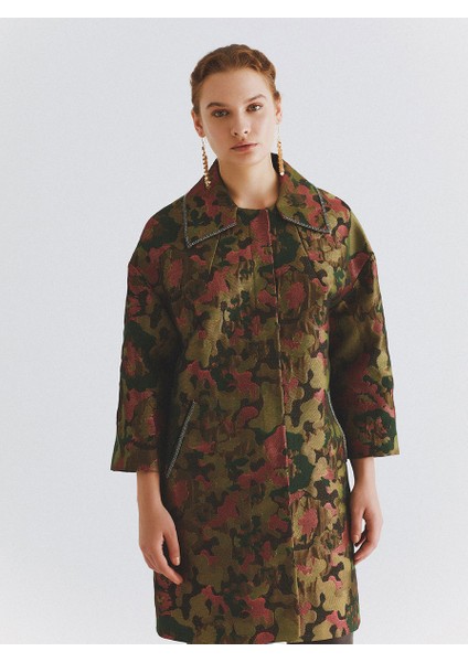 Taş İşlemeli Renk Desenli Kadın Ceket Standart Renk K2016309_089 fiyatları